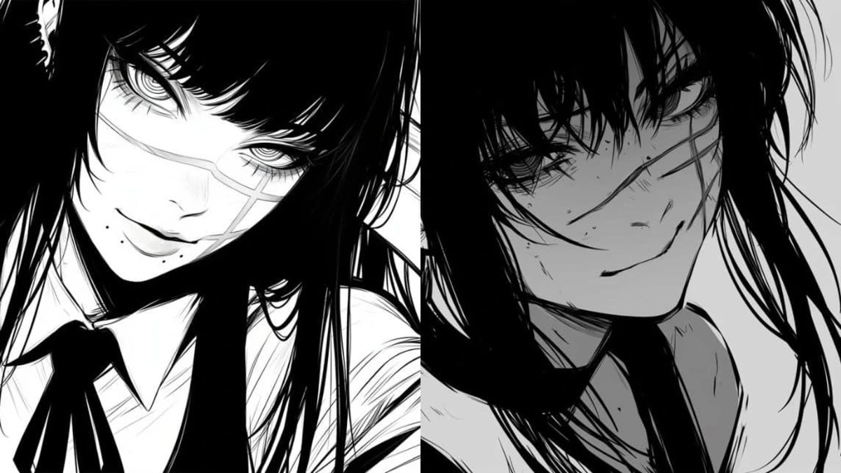 Koleksi PP Dark Aesthetic Anime Girl Hitam Putih Terbaik untuk Tampilan Misterius