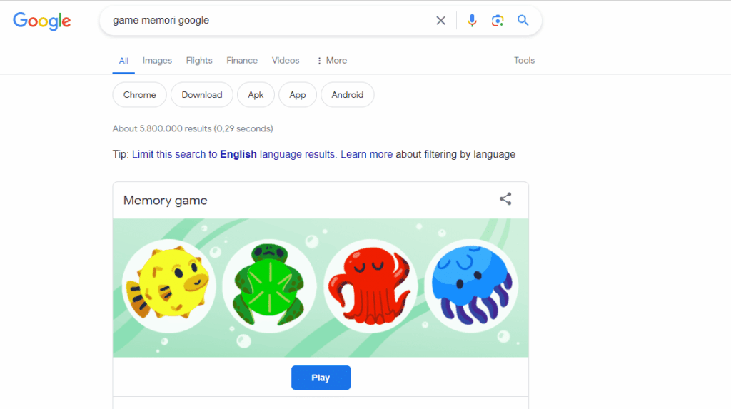 Mengenal Google Memory Game: Petunjuk Cara Main dan Ragam Manfaatnya untuk Otak